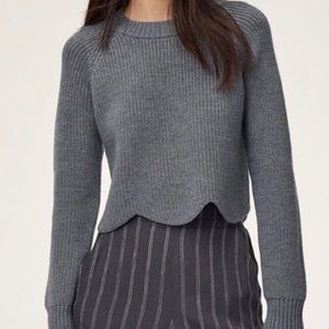 Aritzia Wilfred Sardou Sweater | Dark Grey